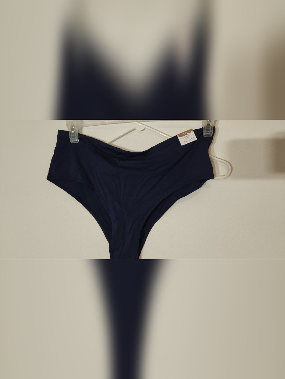 Cacique Comfort Bliss Cheeky High-Cut Brief - Navy. NWT Size 22
